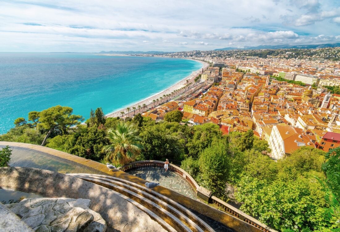 Uitzicht over Nice