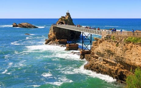 Le rocher de la Vierge à Biarritz