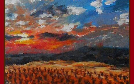 10. Avondrood boven de Minervois