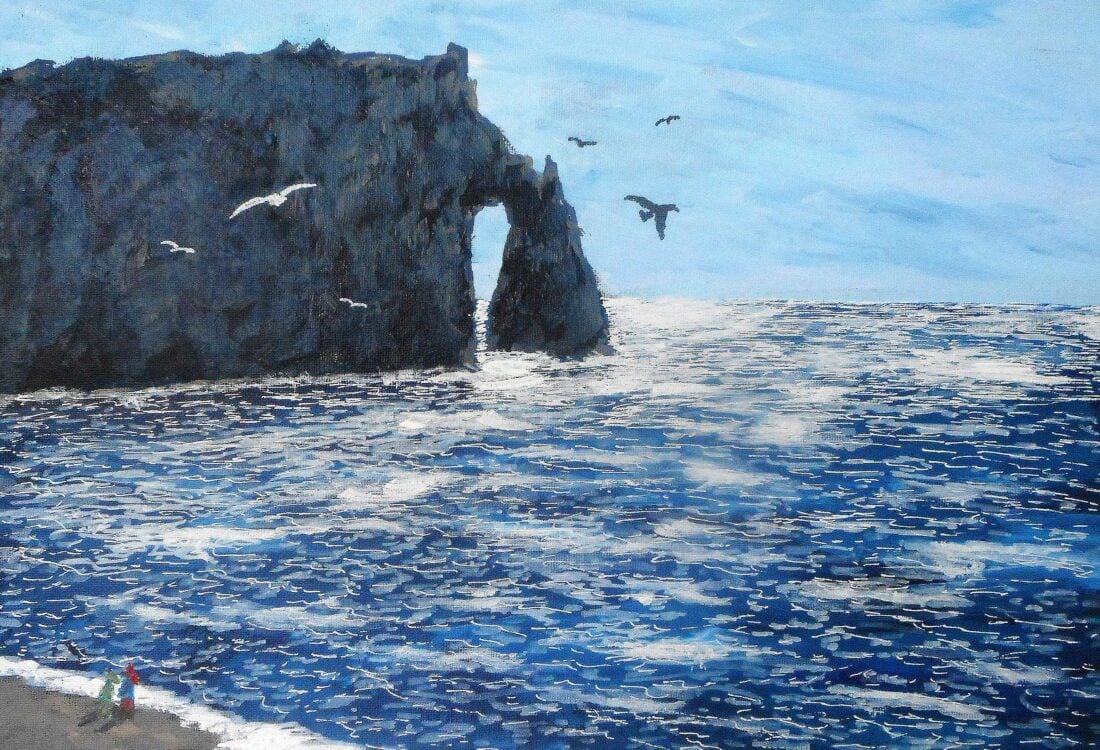 2. Etretat, krijtrots in de schaduw