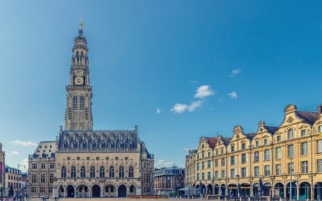 Arras,Hotel,De,Ville,Town,Hall,And,Flemish-baroque-style,Townhouses,Buildings